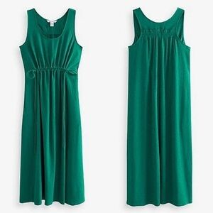 *NWOT* Athleta Echo Sleeveless Midi Dress Green Size Small